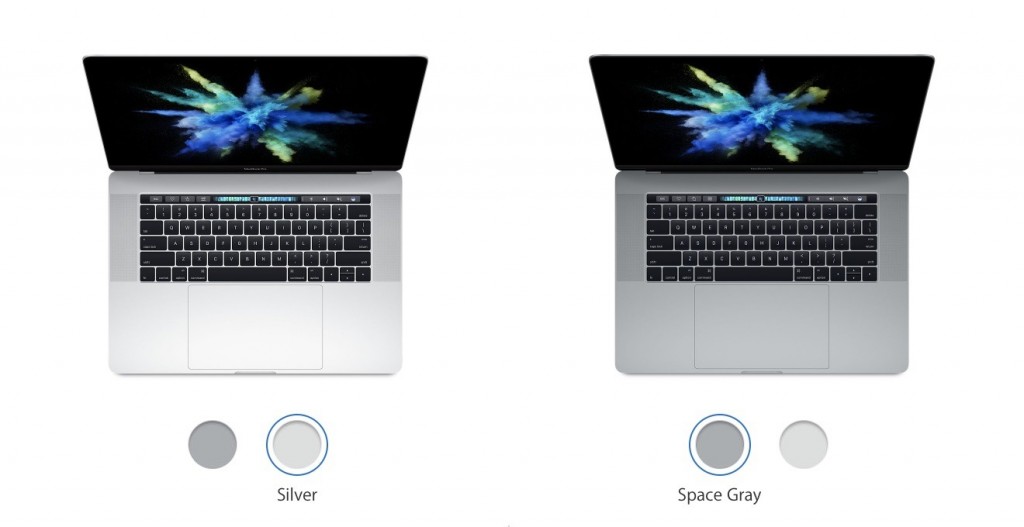 2016 MacBook Pro in Silver and Space Grey